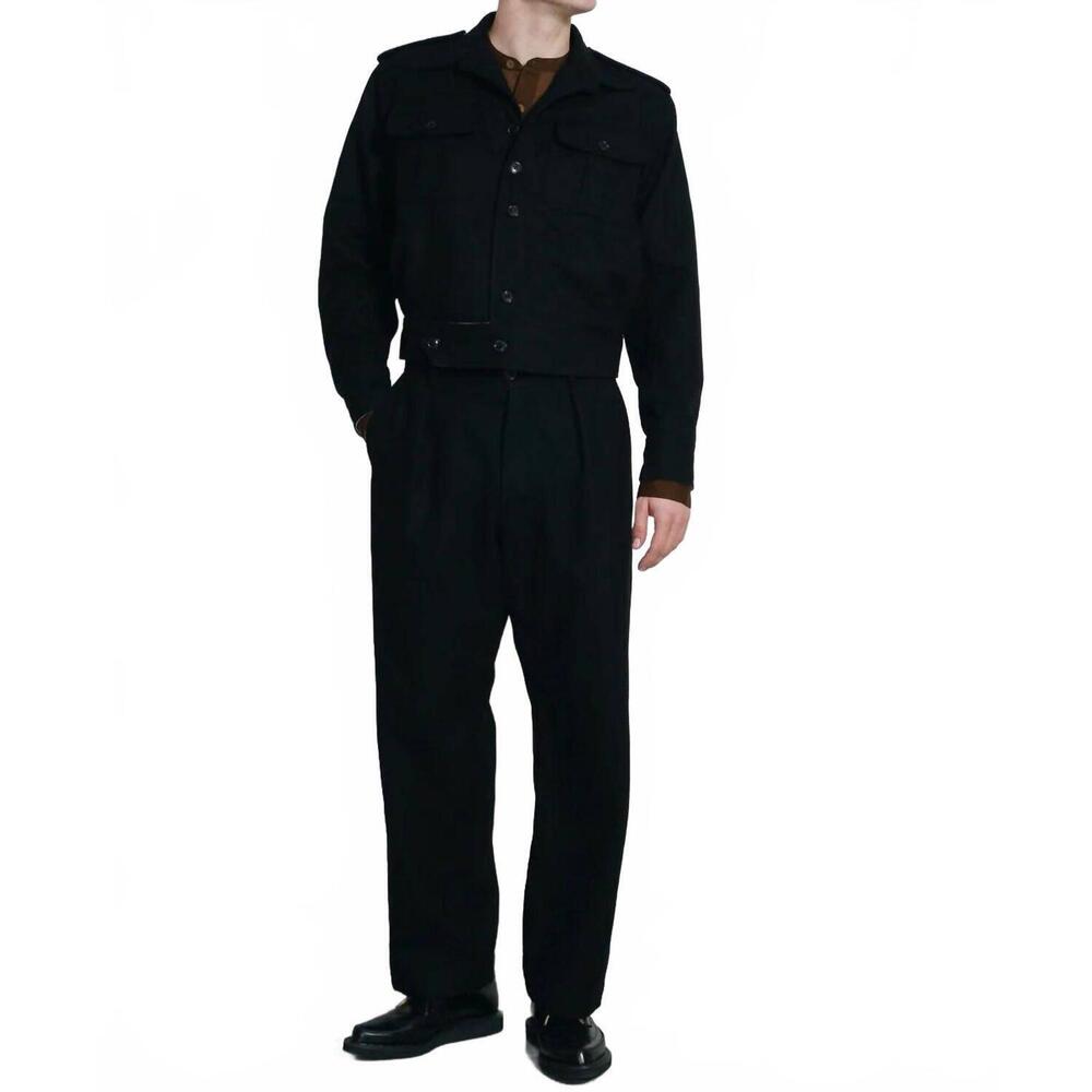NEW HANSEN sean wool trousers in black